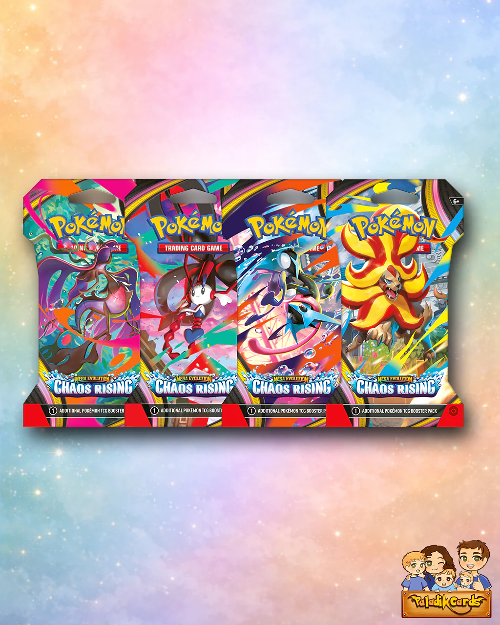 Mega Evolution—Chaos Rising Sleeved Booster Pack (1 Pack) PRe-Order