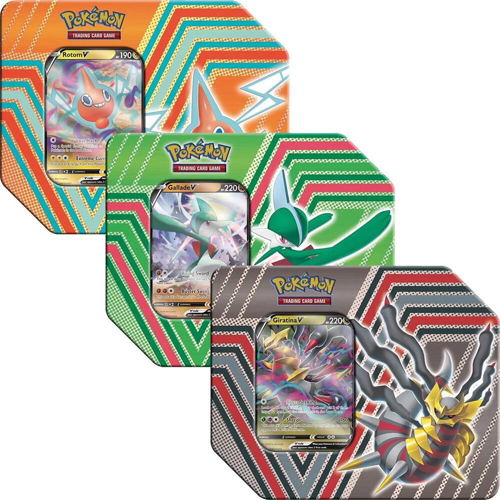 Pokémon TCG: Hidden Potential Tin Set of 3 (Giratina V, Gallade V & Rotom V)