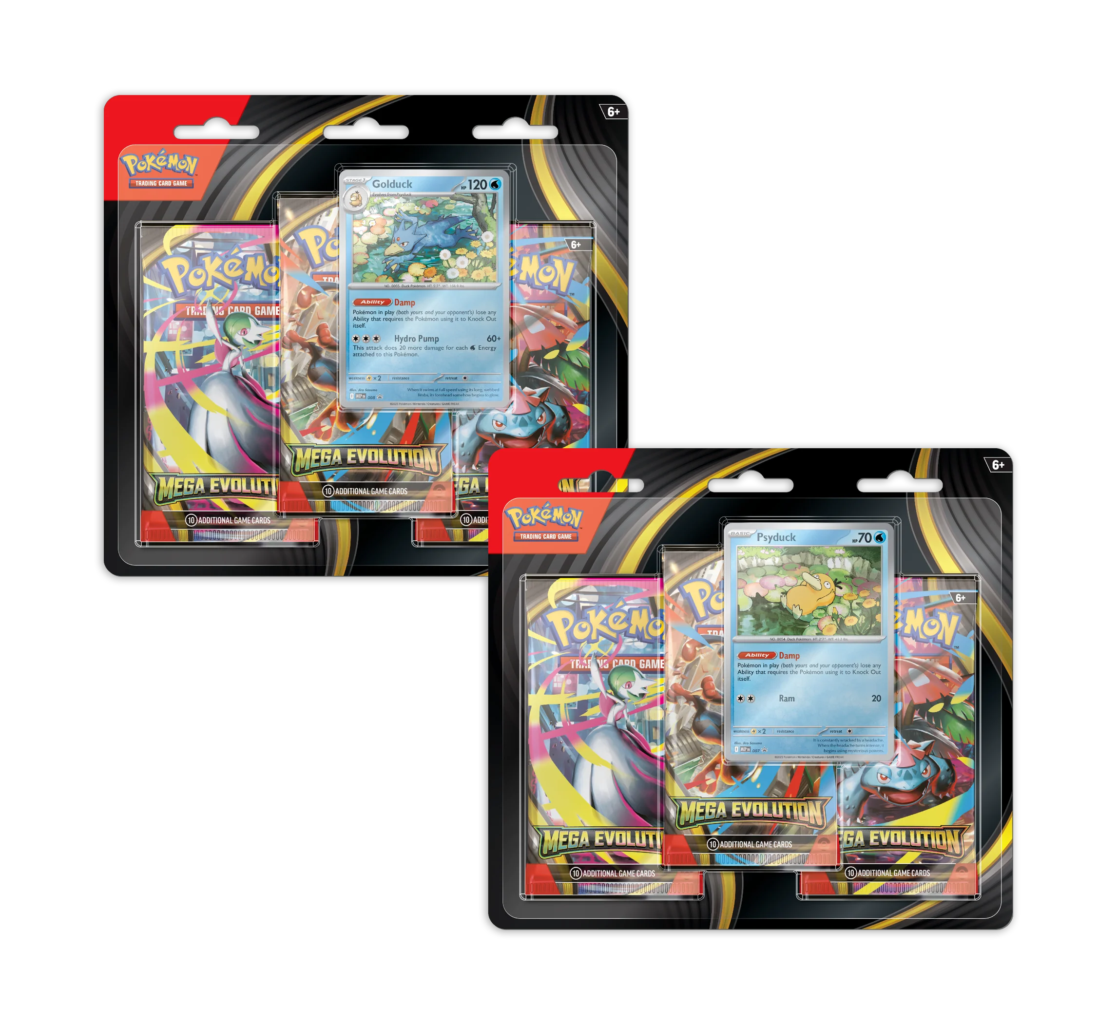 Pokémon TCG: Mega Evolution 3-Pack Blister (Set of 2)