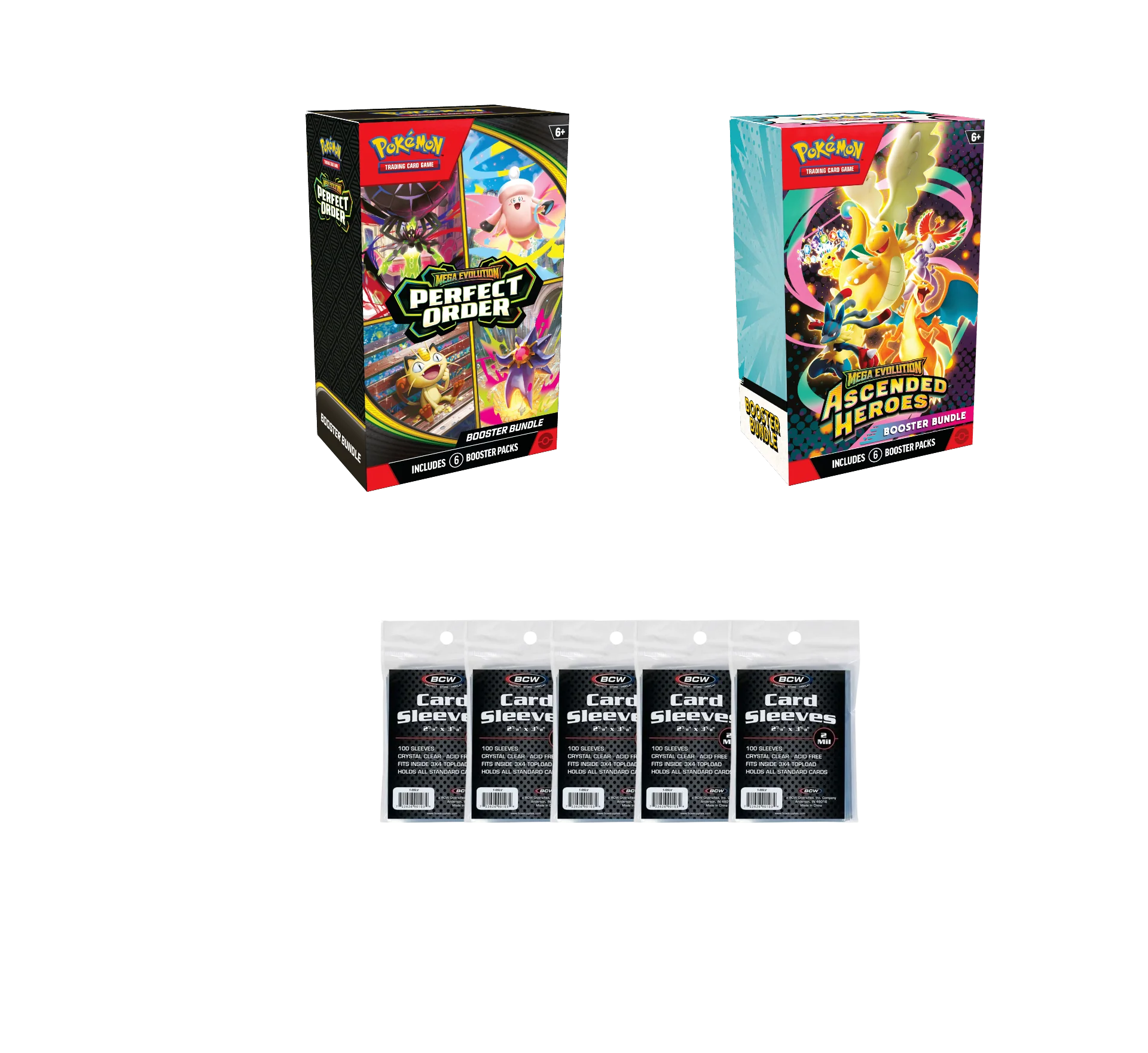 Mega Evolution— Ascended Heroes & Perfect Order Booster Bundle Combo