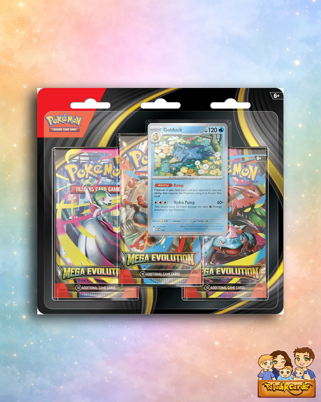 Pokémon TCG: Mega Evolution 3-Pack Blister (Random)