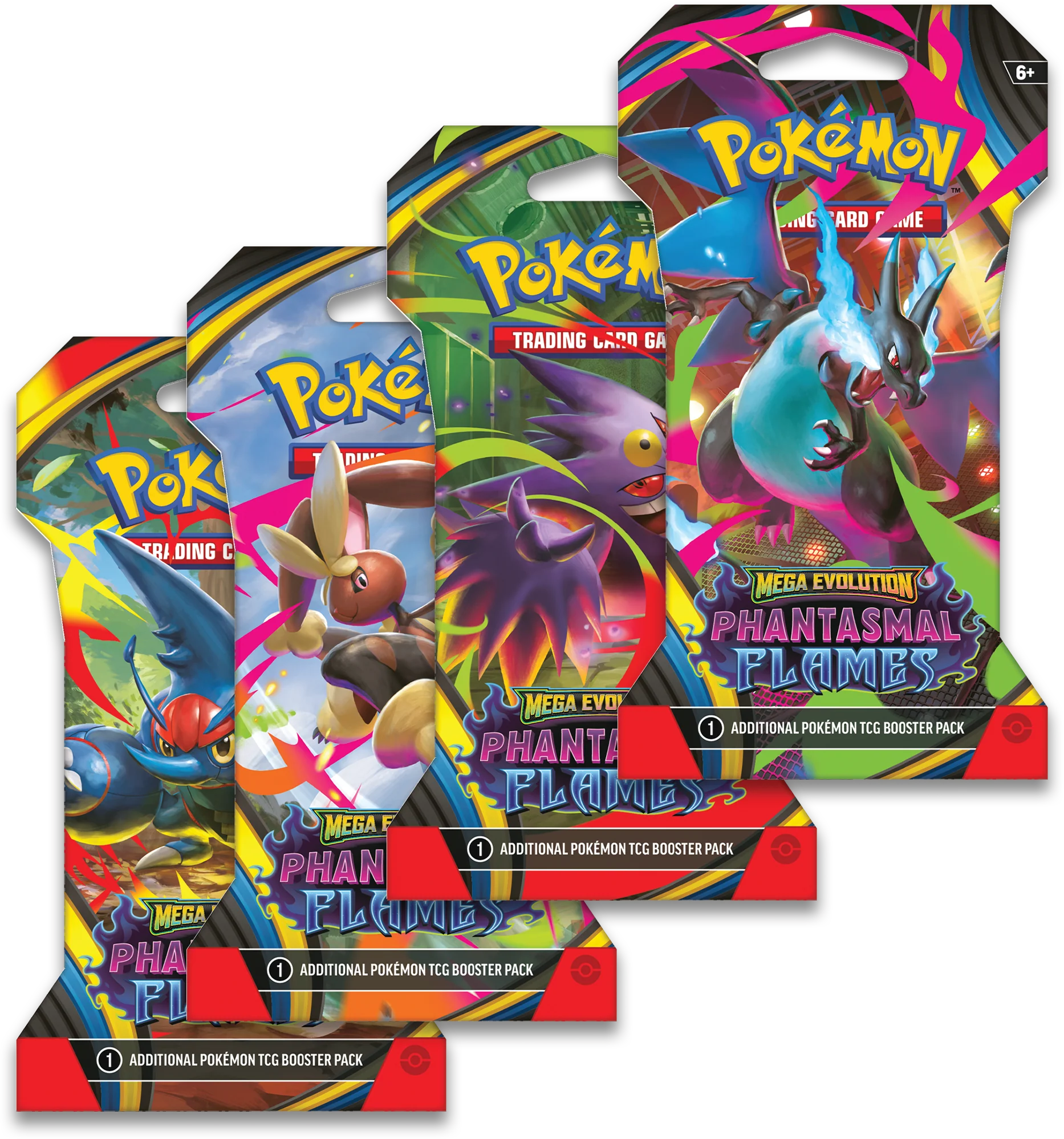 Pokémon TCG: Mega Evolution—Phantasmal Flames Sleeved Booster Pack - Image 2