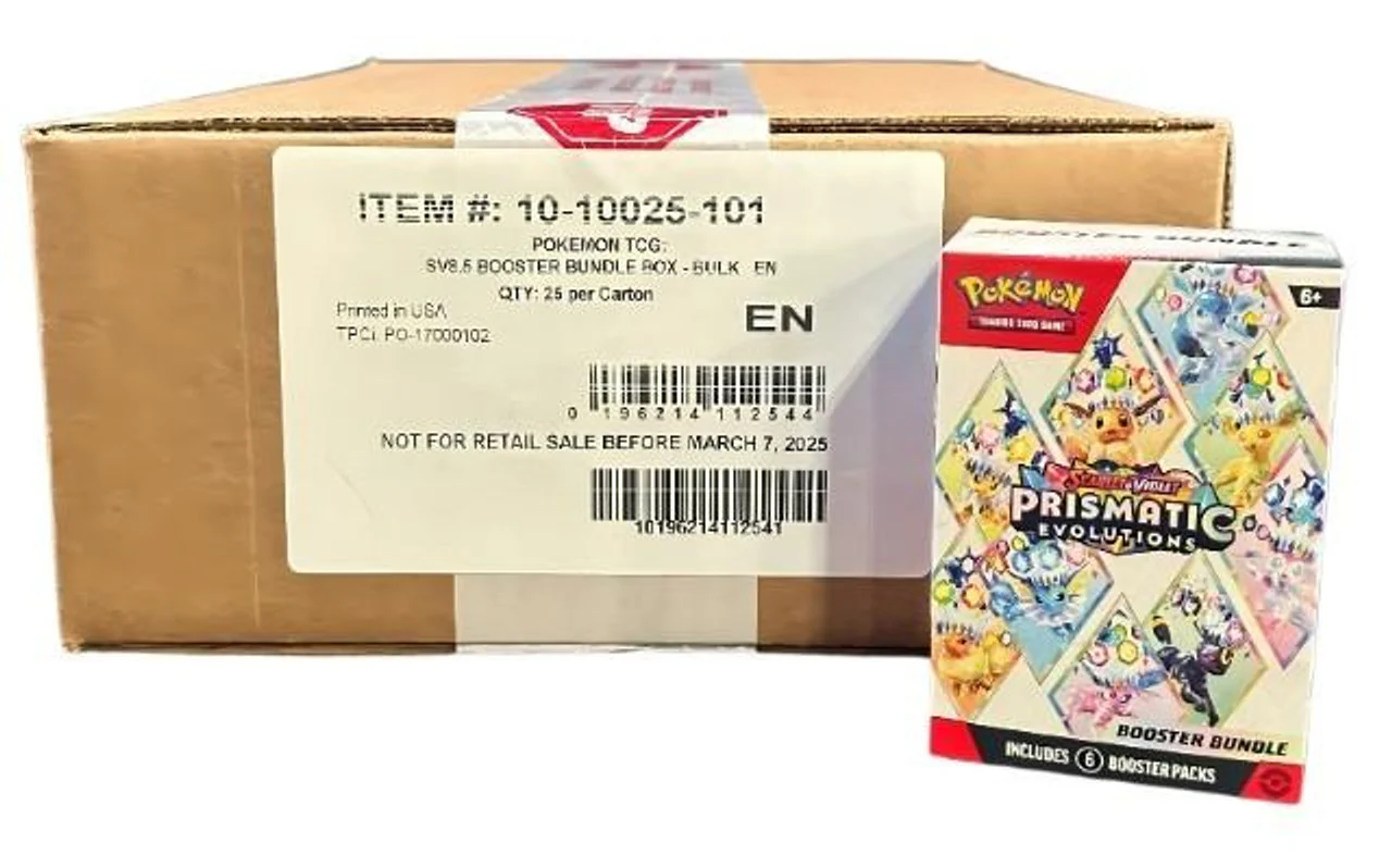 Prismatic Evolutions Booster Bundle Case