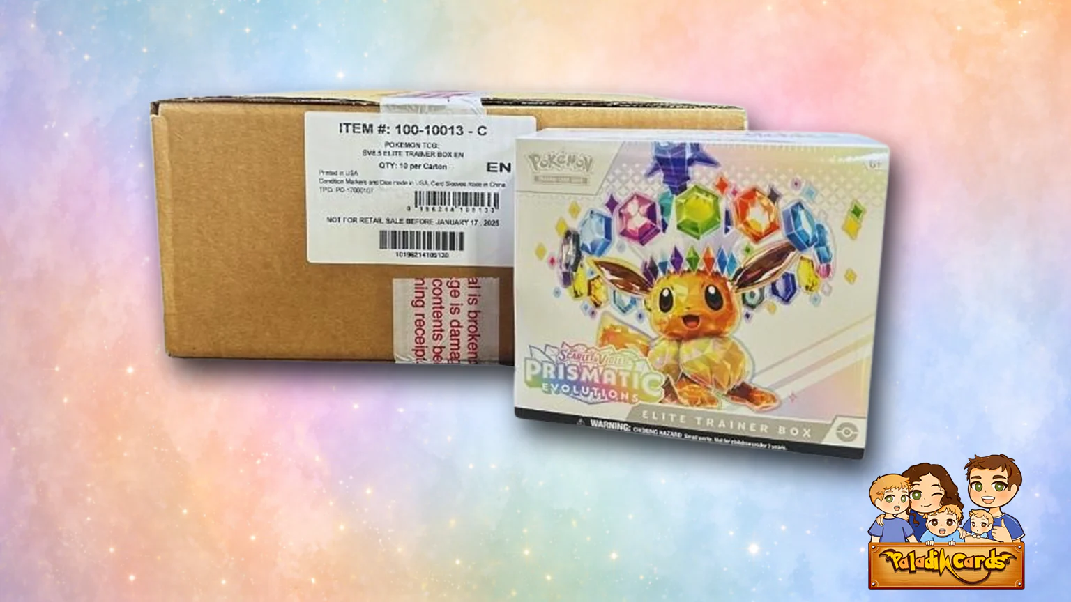 Prismatic Evolutions Elite Trainer Box Sealed Case