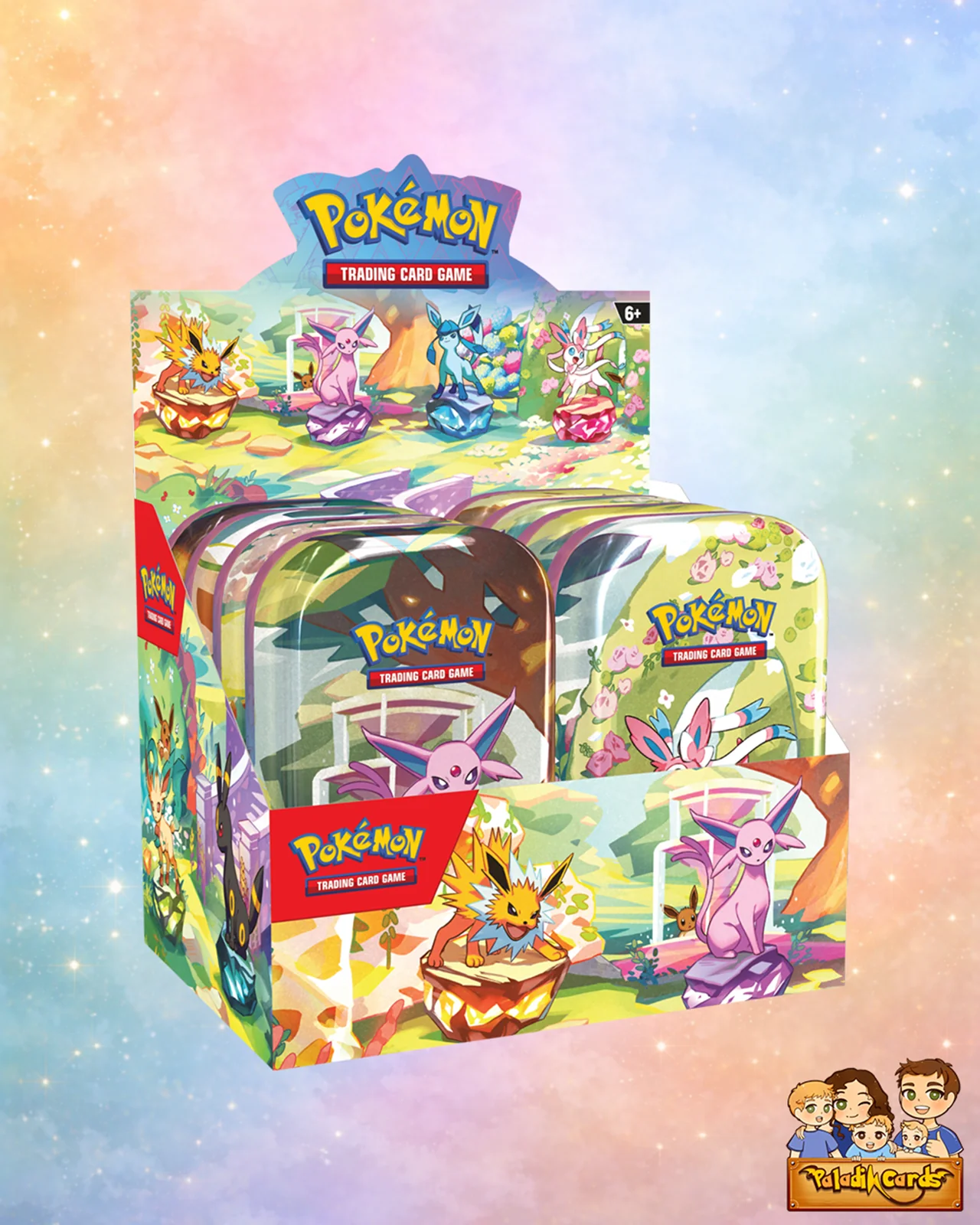 Pokémon TCG: Scarlet & Violet—Prismatic Evolutions Mini Tin Display (Set of 8)